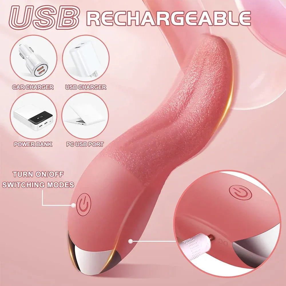 10-Mode Clit Licking Vibrator for Women