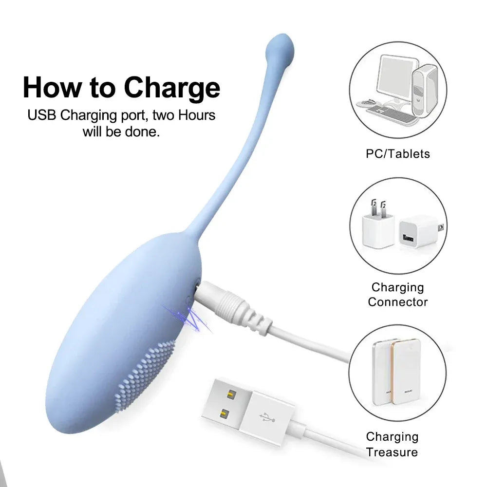 10-Speed Wireless Vibrating Egg for Vaginal & Anal