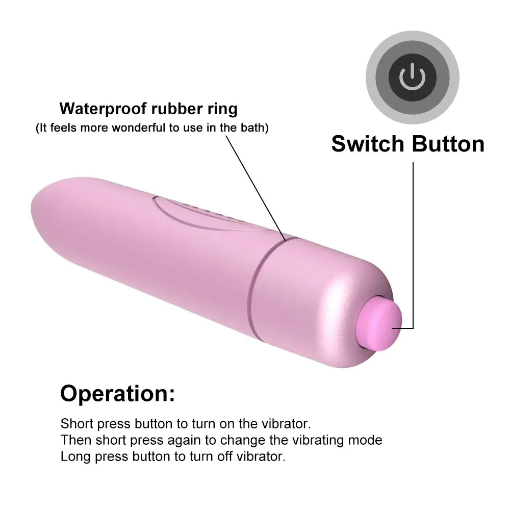 16 Speed Mini Bullet Vibrator For Couples