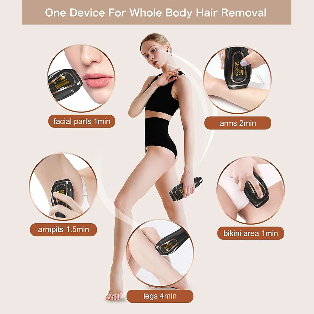 Vibe Geeks Flash Photon Laser Portable Epilator Hair