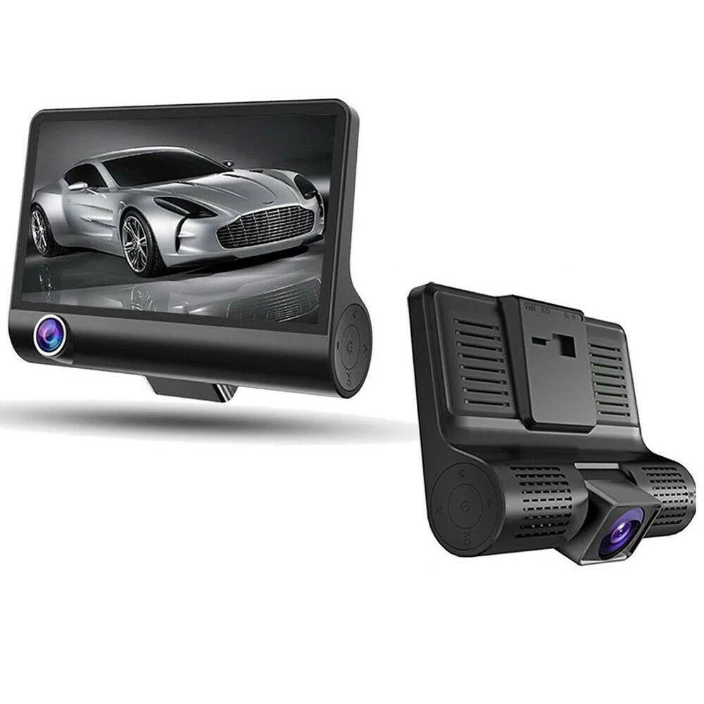 Vibe Geeks HD Front Rear & Interior Three Lens Car