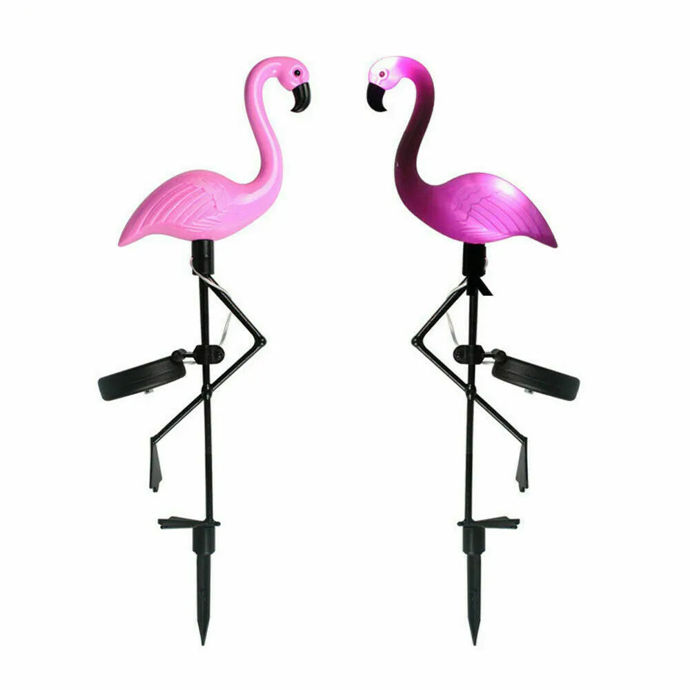 Vibe Geeks Flamingo Garden LED Stake Solar Powered