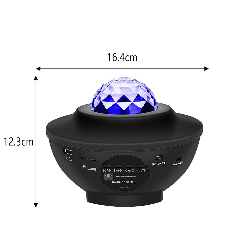 Vibe Geeks USB Powered LED Projector Smart Light Bluetooth