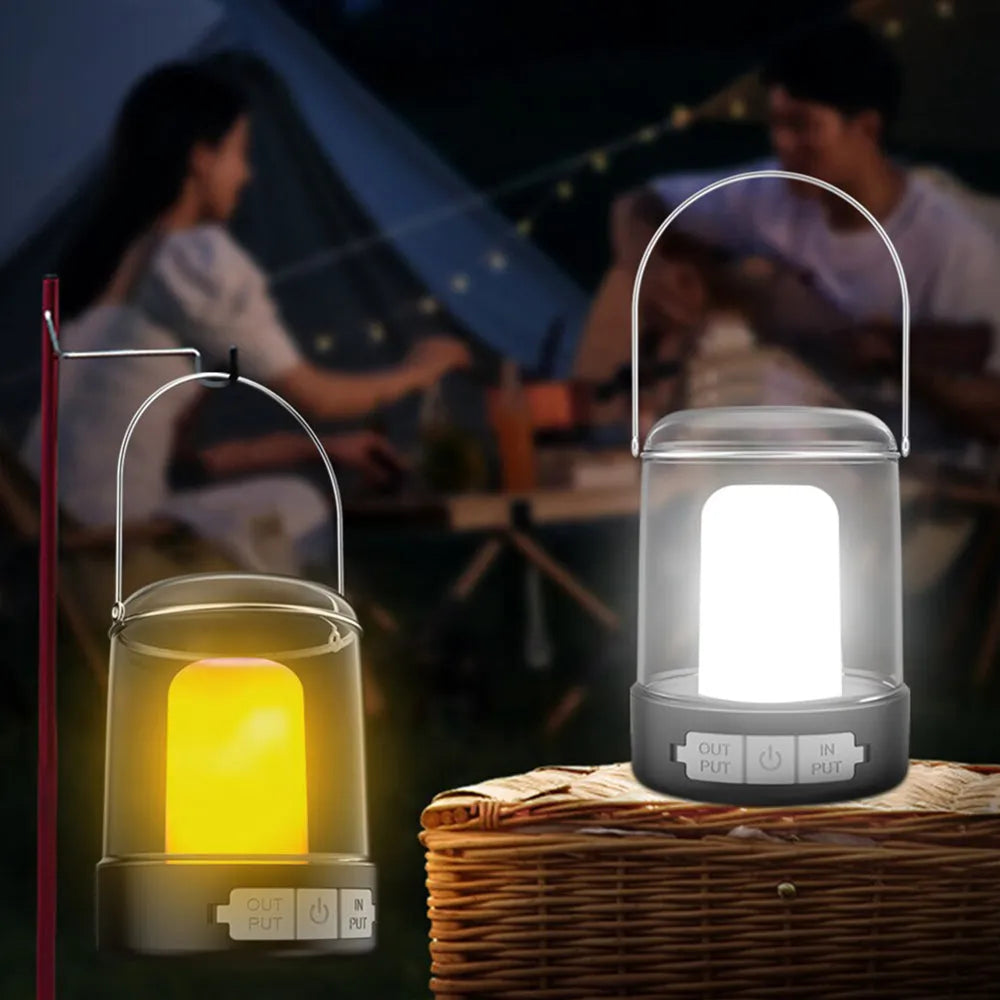 Vibe Geeks 3 Modes Vintage Portable Camping Lantern - USB