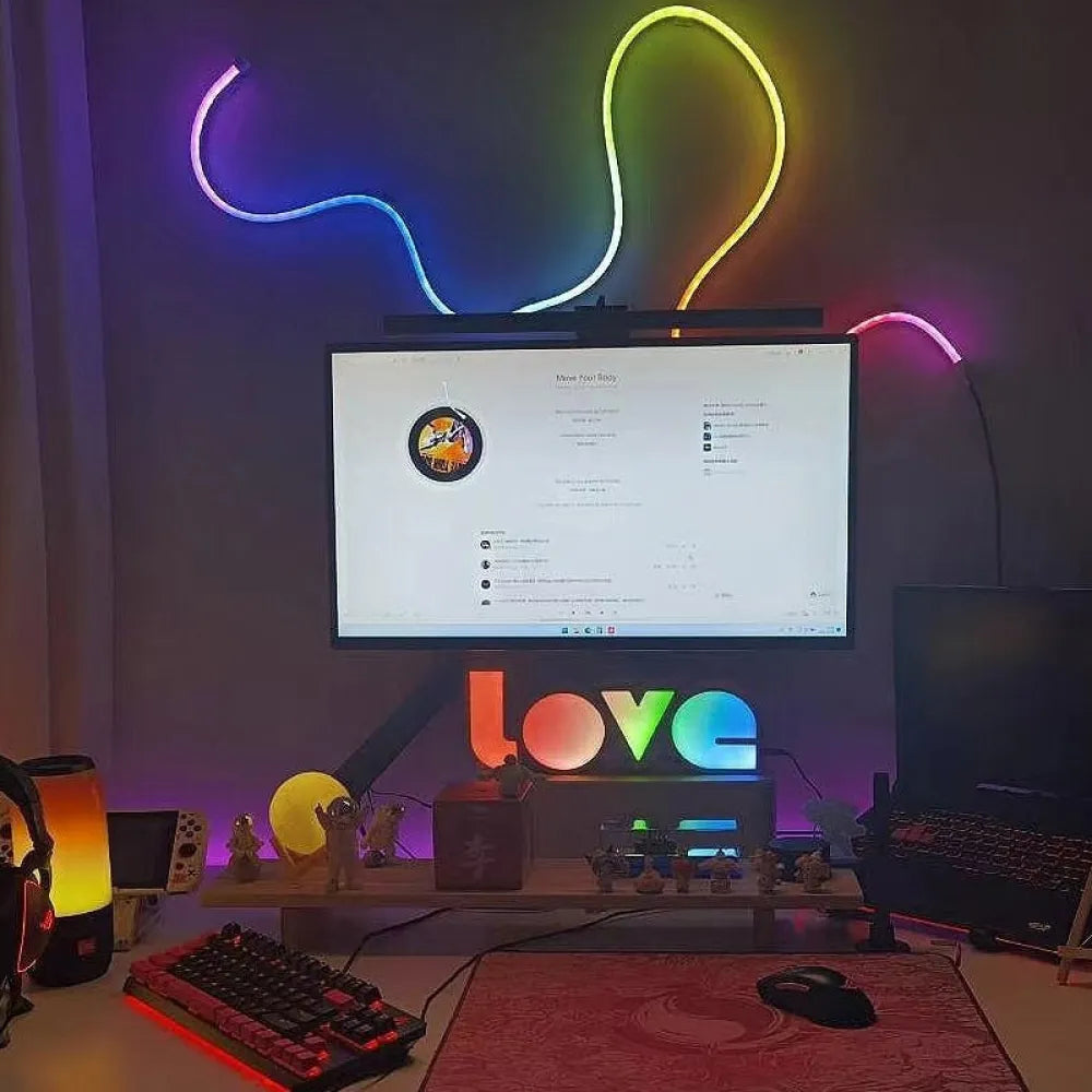 Vibe Geeks Remote and APP Controlled RGB LED Neon Symphony