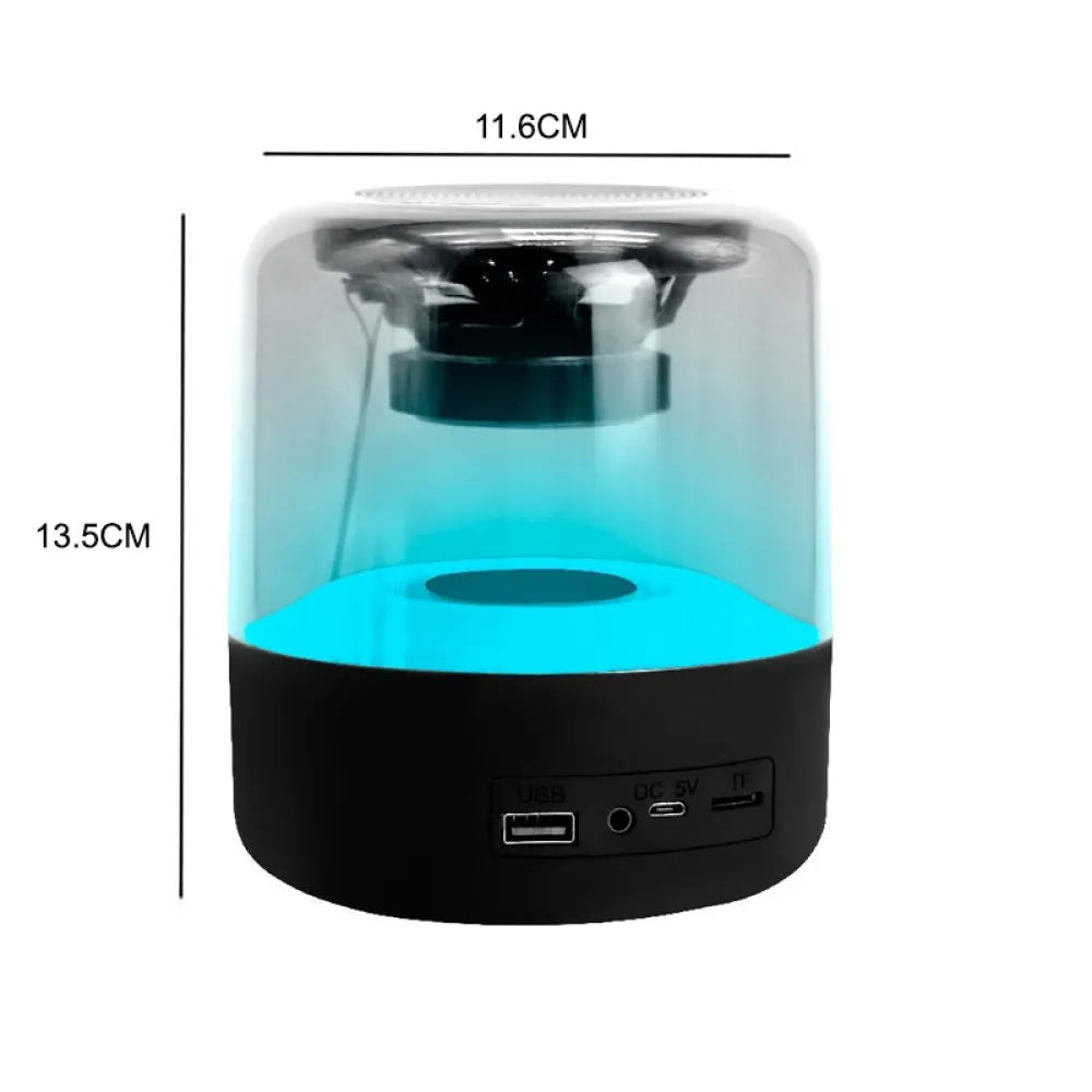 Vibe Geeks Portable Wireless Music Speaker with LED Color