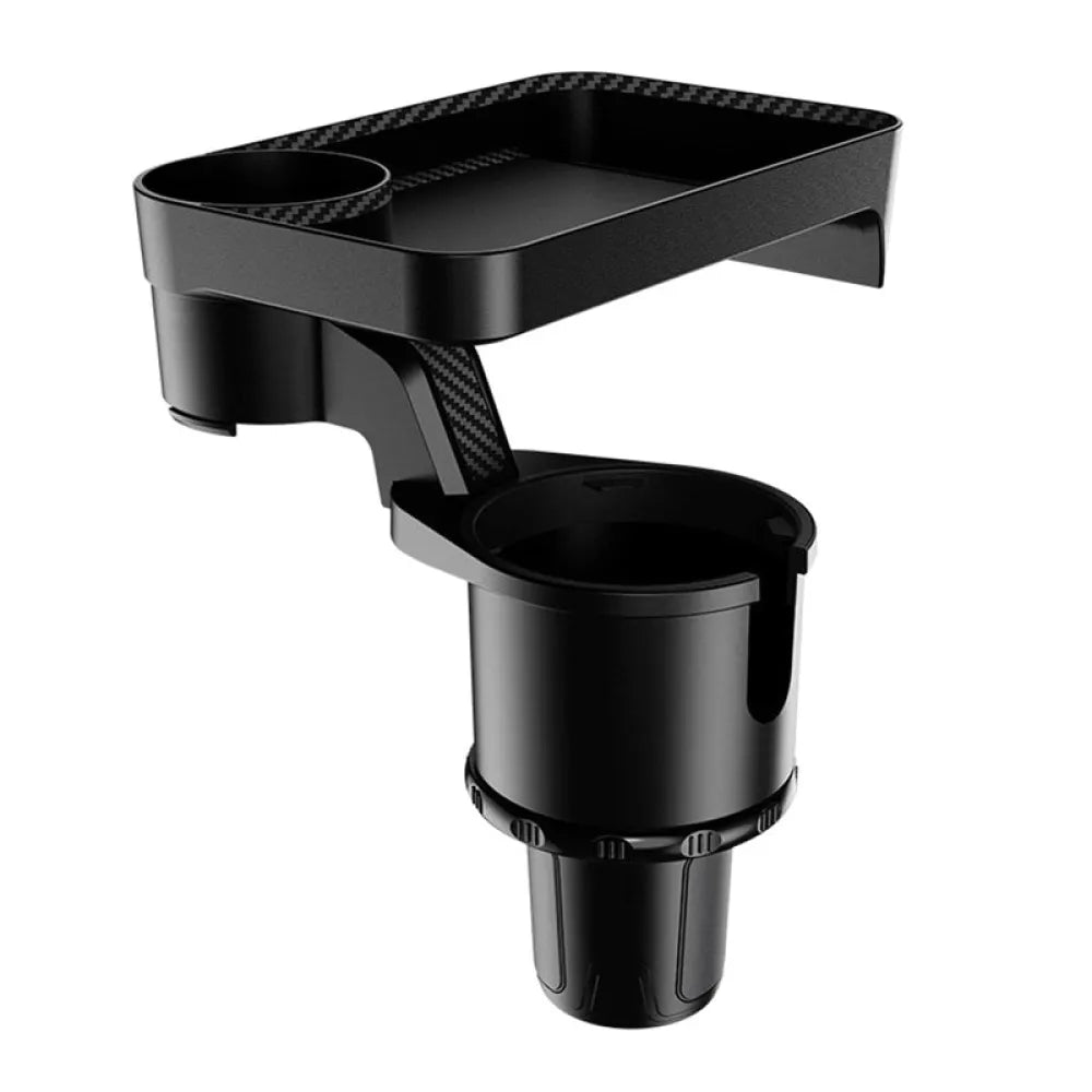 Vibe Geeks Car Mounted Rotating Plate Tray with Beverage