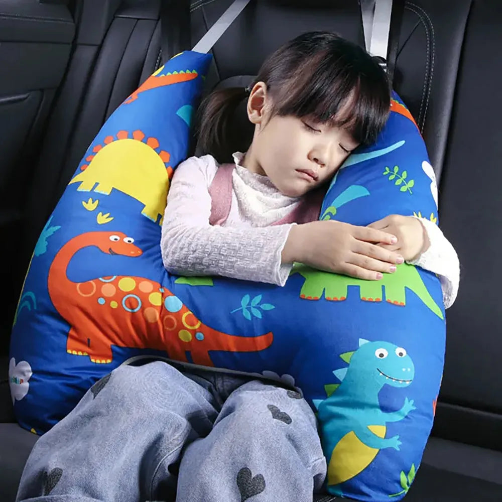 Vibe Geeks H - Shaped Kids Car Sleeping Head Support Pillow