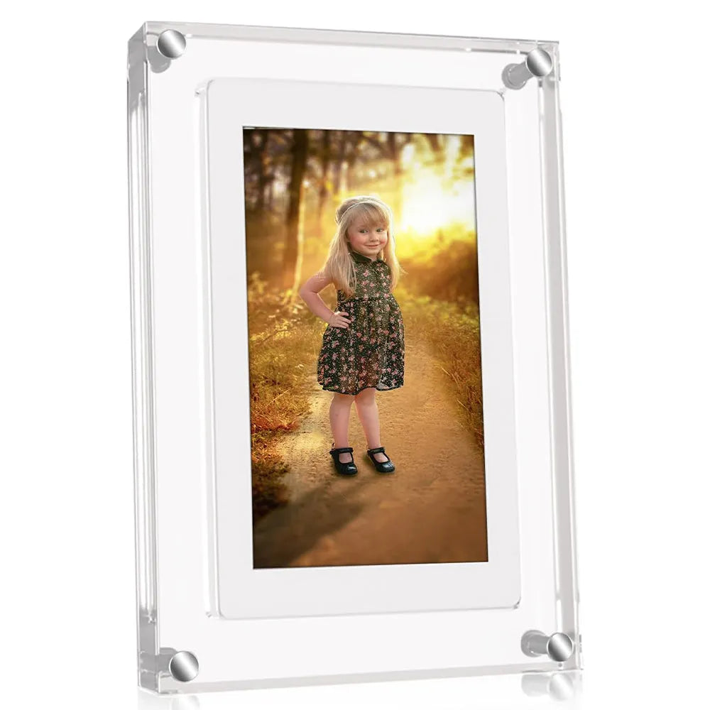 Vibe Geeks 5 Inches Acrylic Digital Video Frame for Home