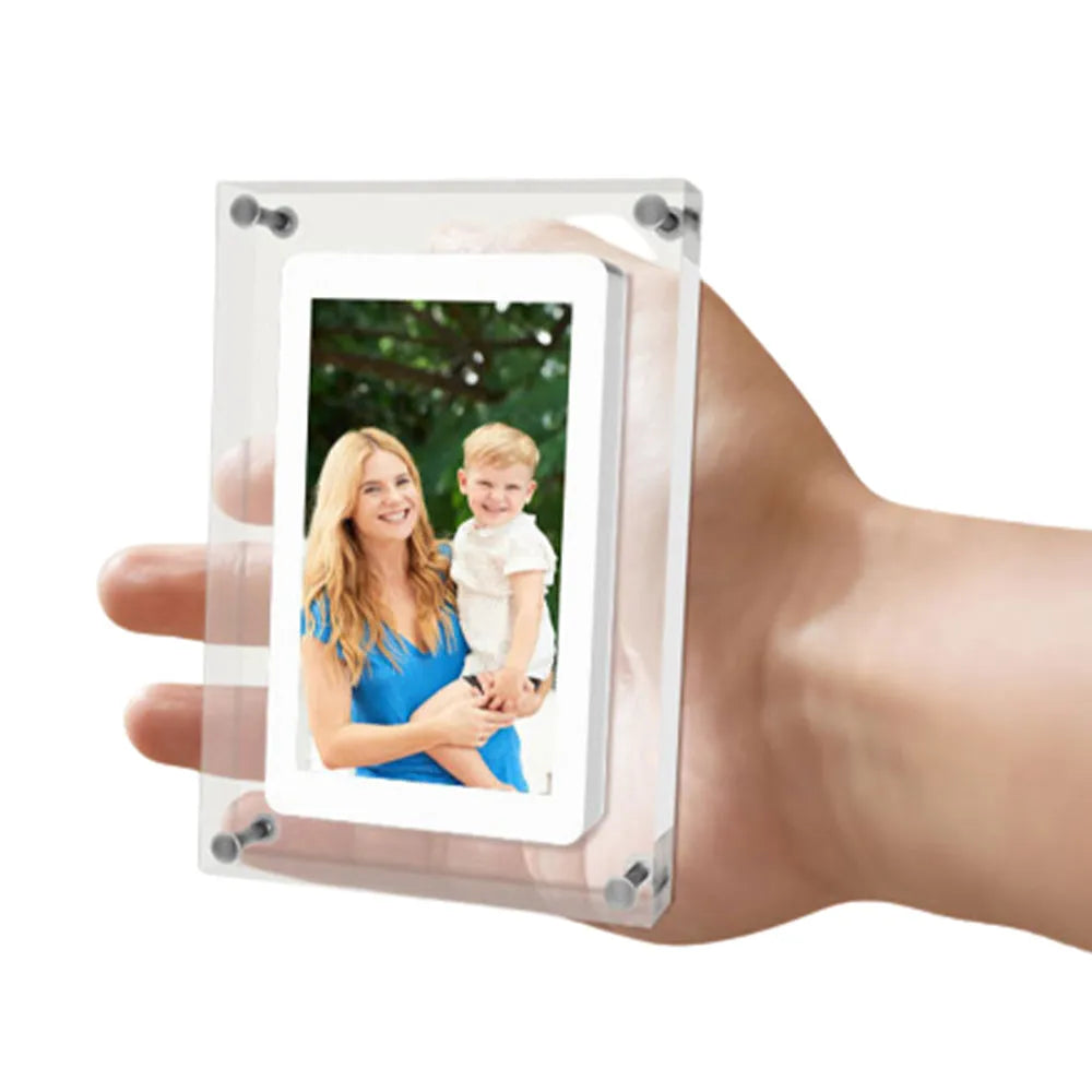 Vibe Geeks 5 Inches Acrylic Digital Video Frame for Home