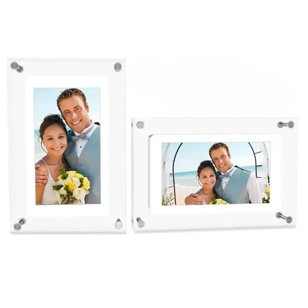 Vibe Geeks 5 Inches Acrylic Digital Video Frame for Home