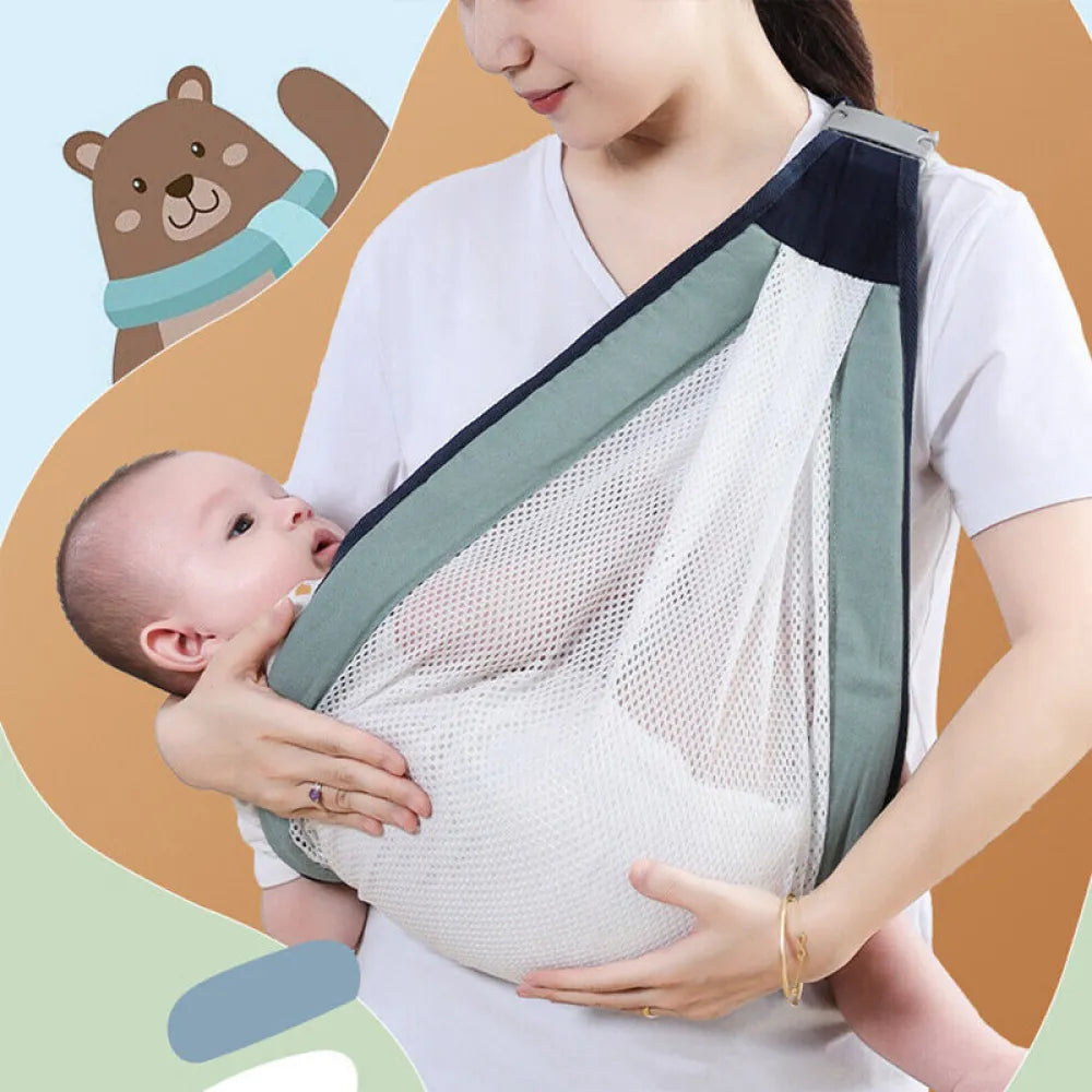 Vibe Geeks One Shoulder Front Hold Sling Type Mesh Newborn