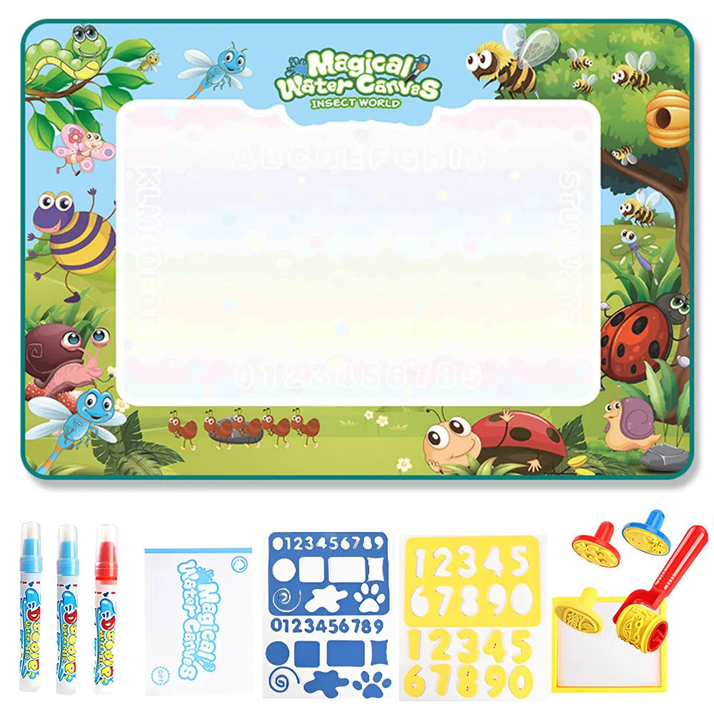 Vibe Geeks Reusable Mess Free Aqua Magic Doodle Mat