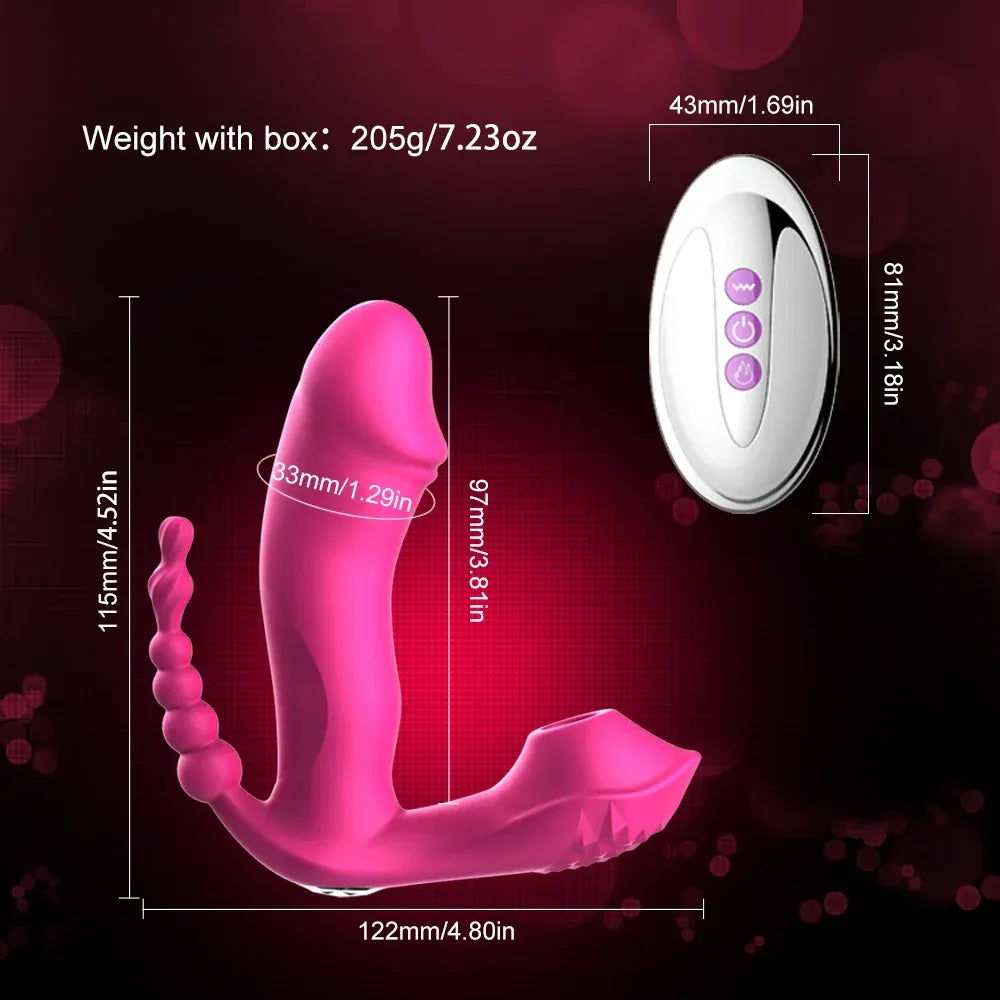 3 In 1 Wearable Vibrator For Ucking Anal Clitoral