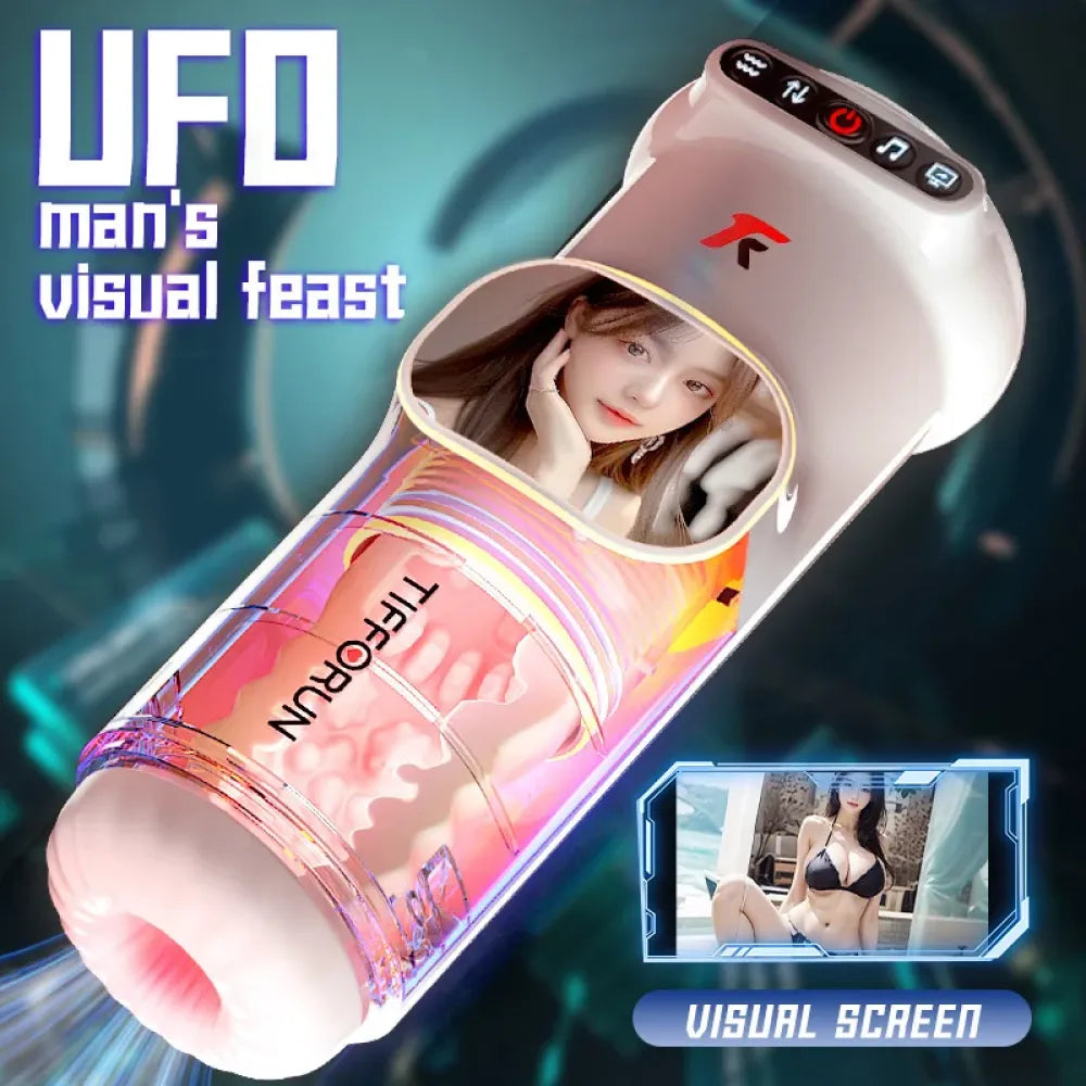 Auto Male Masturbator Cup Telescopic Thrusting Vibrating