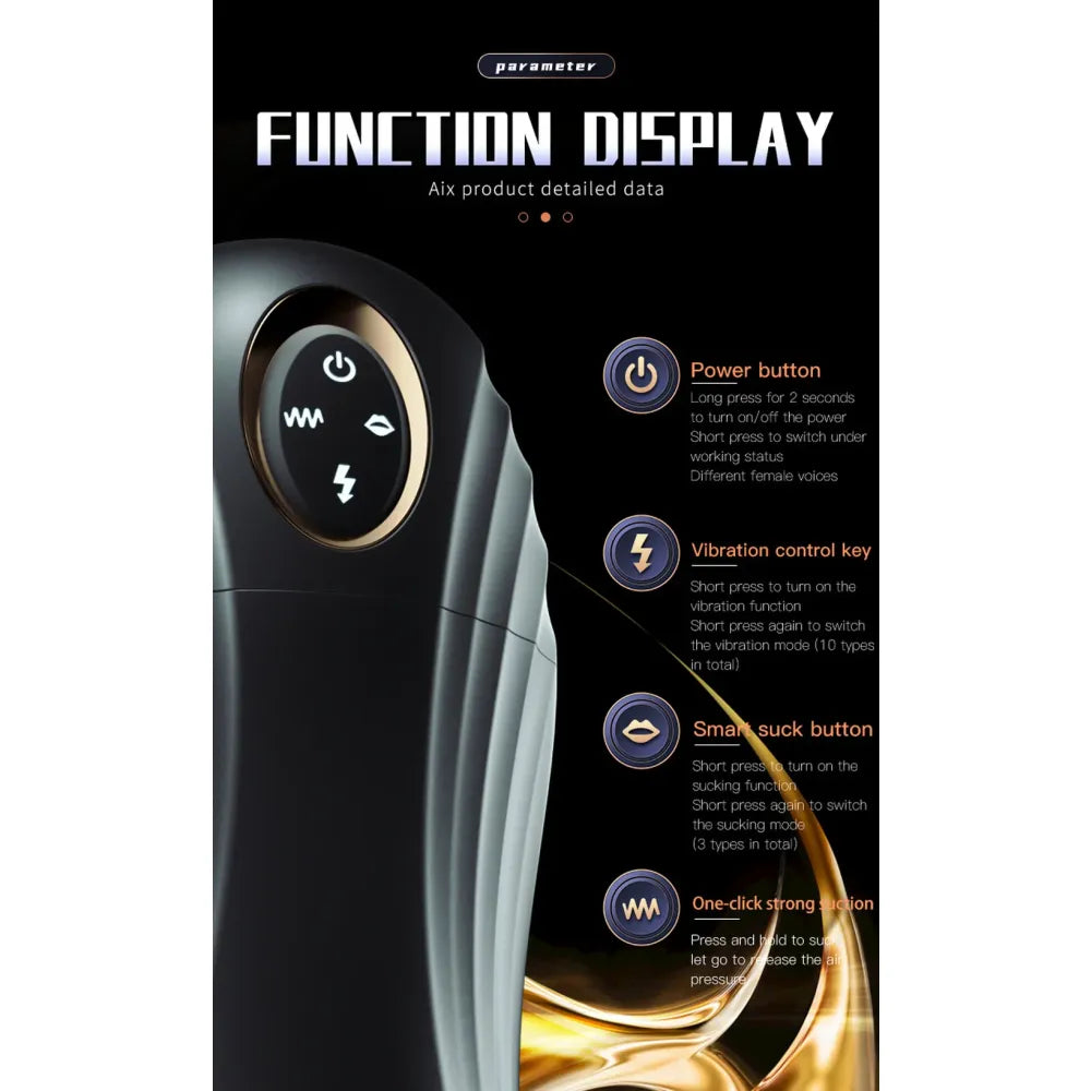 Automatic Sucking Male Masturbation Cup Oral Vagina Adult