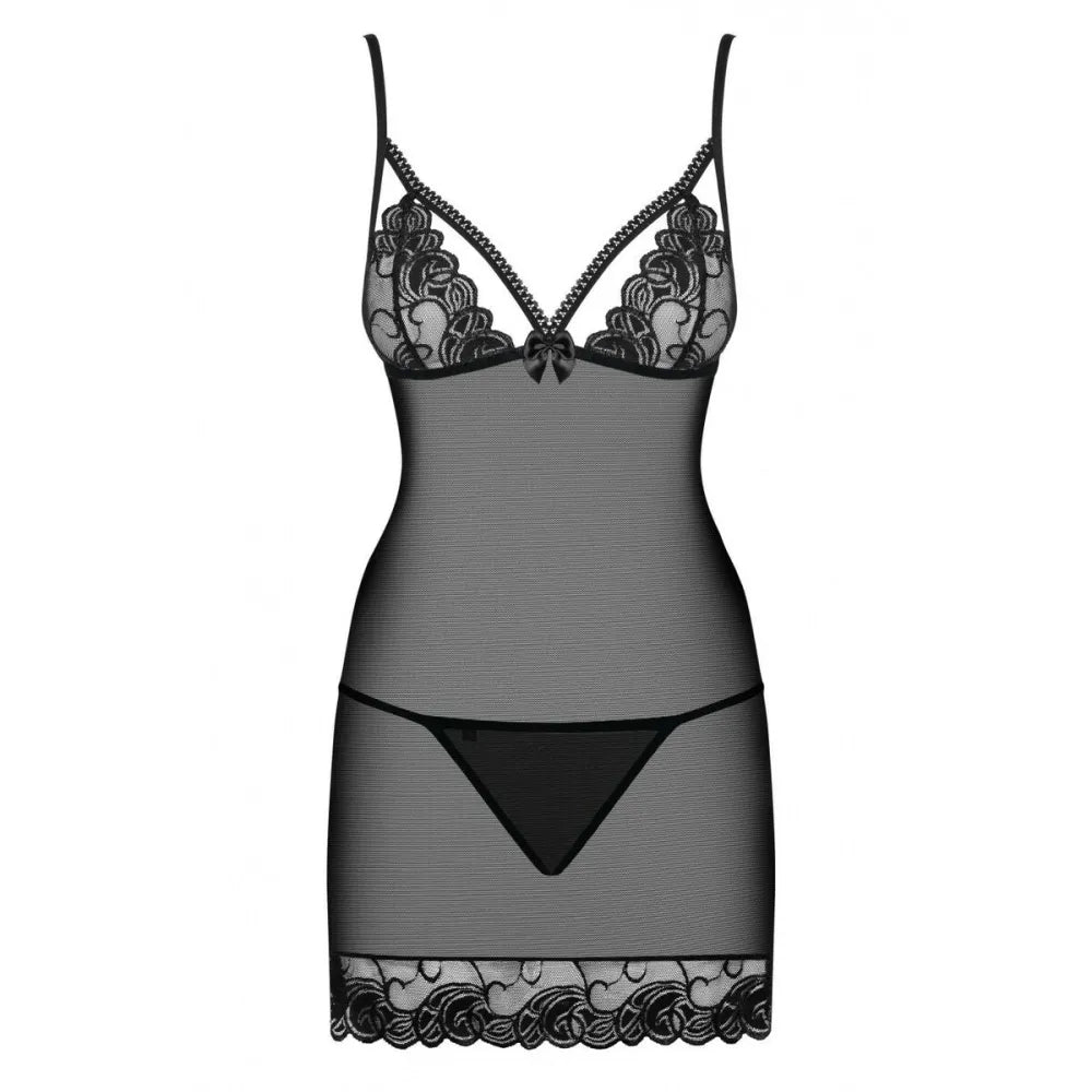 Babydoll By Obsessive Wonderia Black S/M