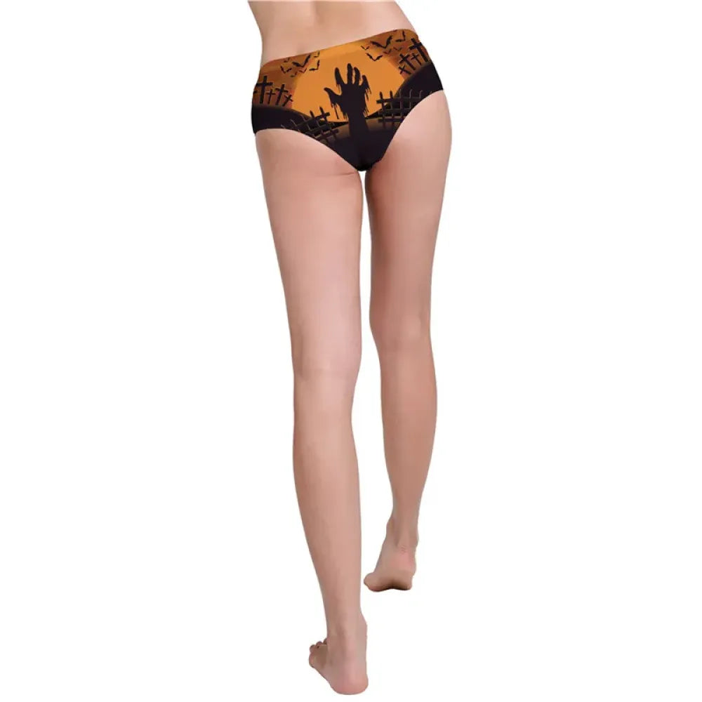 DeanFire Halloween Print Super Soft Low Rise Women’s