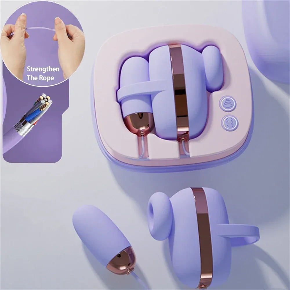 Double Head Clit Sucking Bullet Vibrator For Women