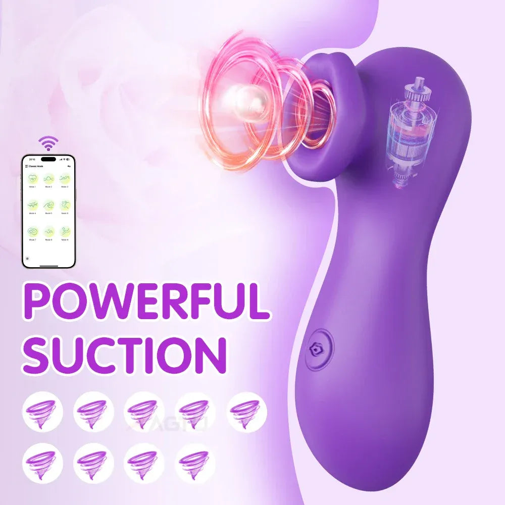 Female Clit Sucker Vibrator Vacuum Nipple Stimulator