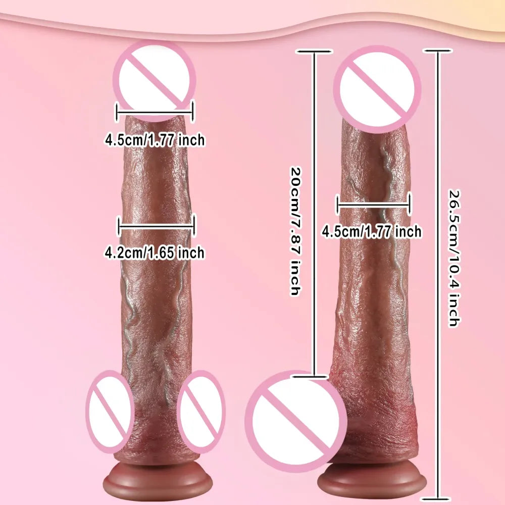Heated Thrusting Dildo for G-Spot Stimulation