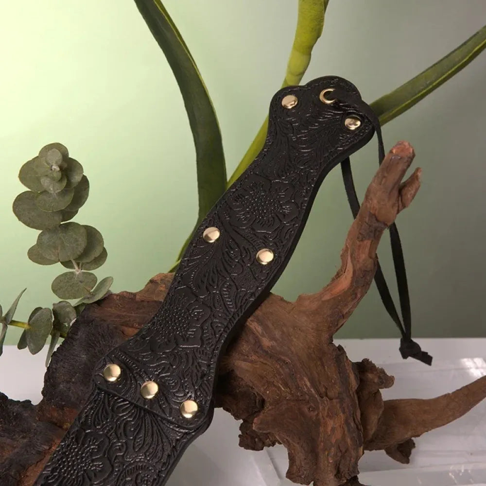 Leather Sex Paddle 22.7In Adult Flogger For Bdsm Play