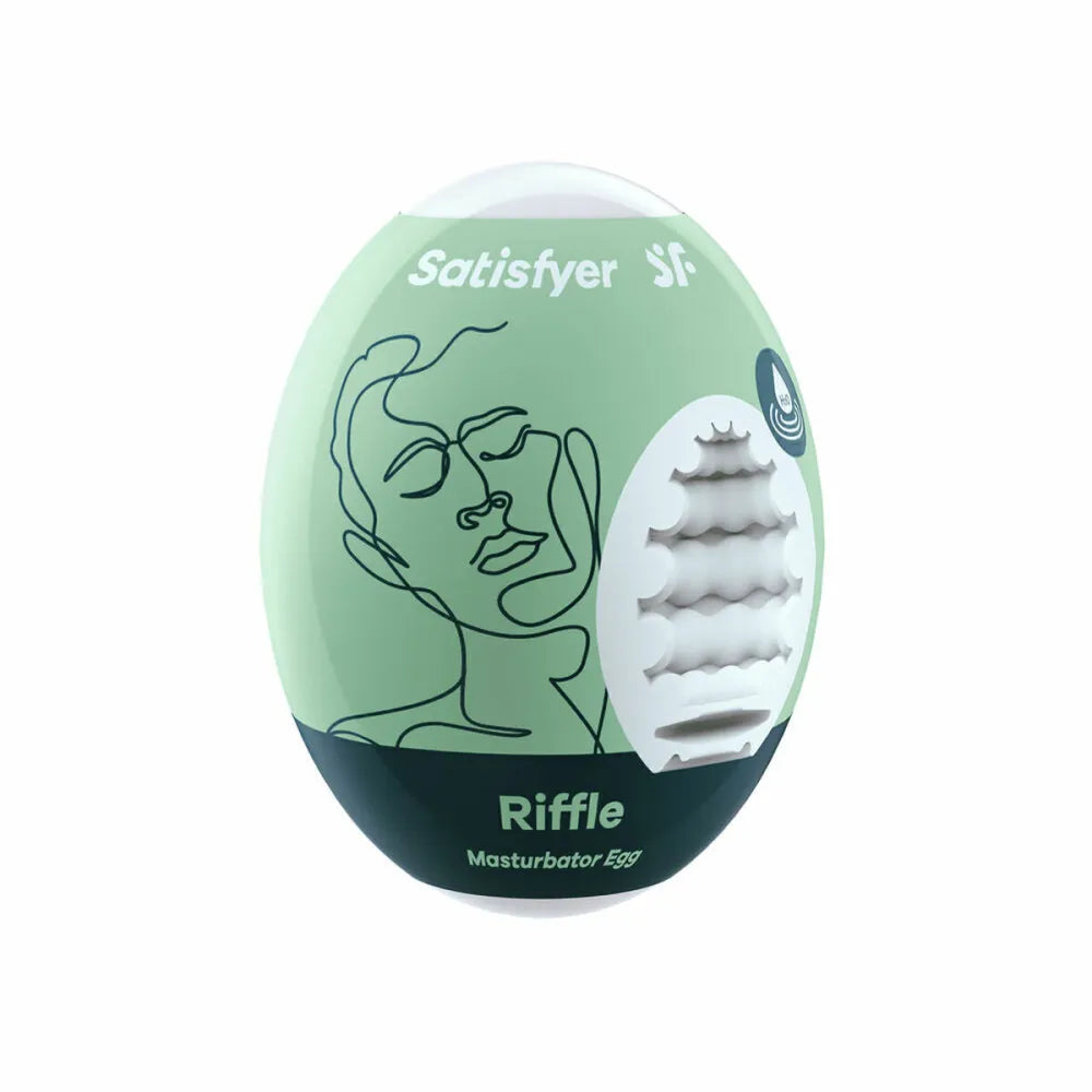 Masturbation Egg By Satisfyer Riffle Green