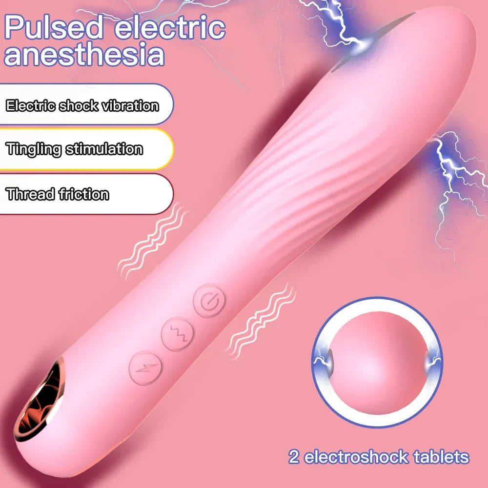 Mini Electric Shock Dildo Vibrator For Women