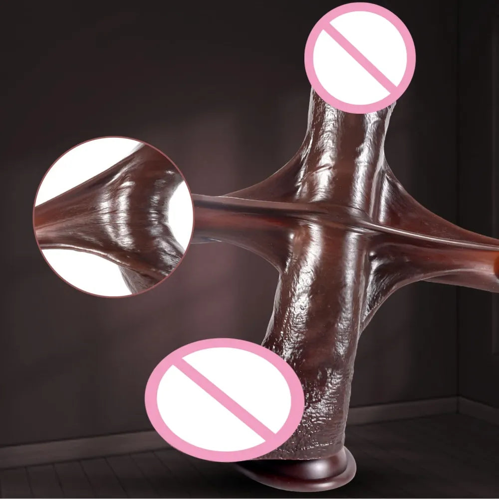 Realistic Foreskin Dildo for Female Stimulation