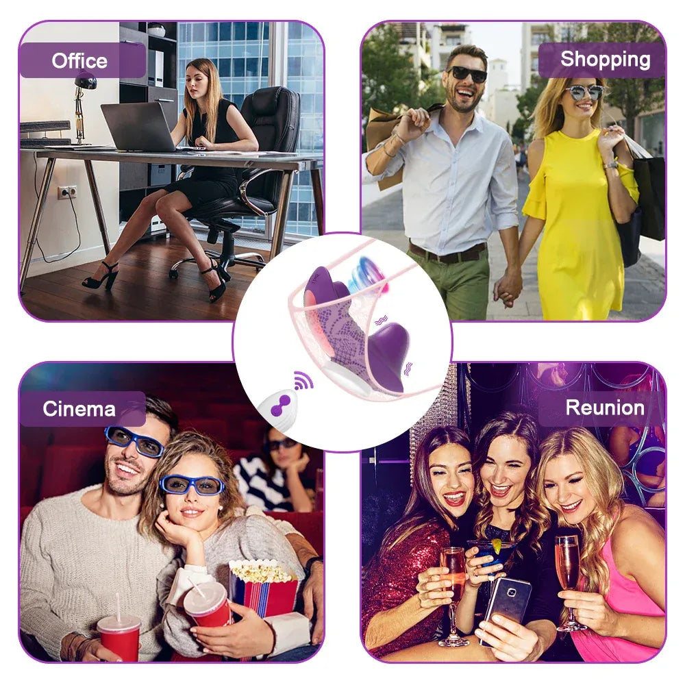 Remote Control Clit Stimulator Wearable Vibrating Panties