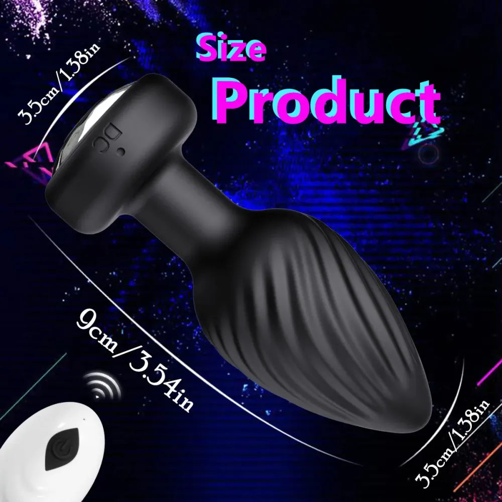 Remote Control Vibrating Anal Plug For Pleasure