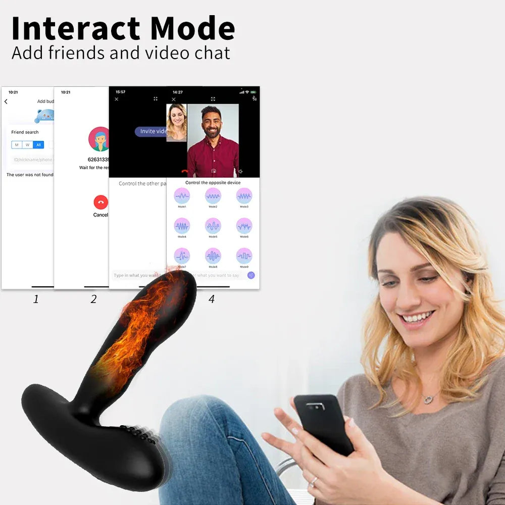 Remote Prostate Massager For Men Anal Plug Vibrator