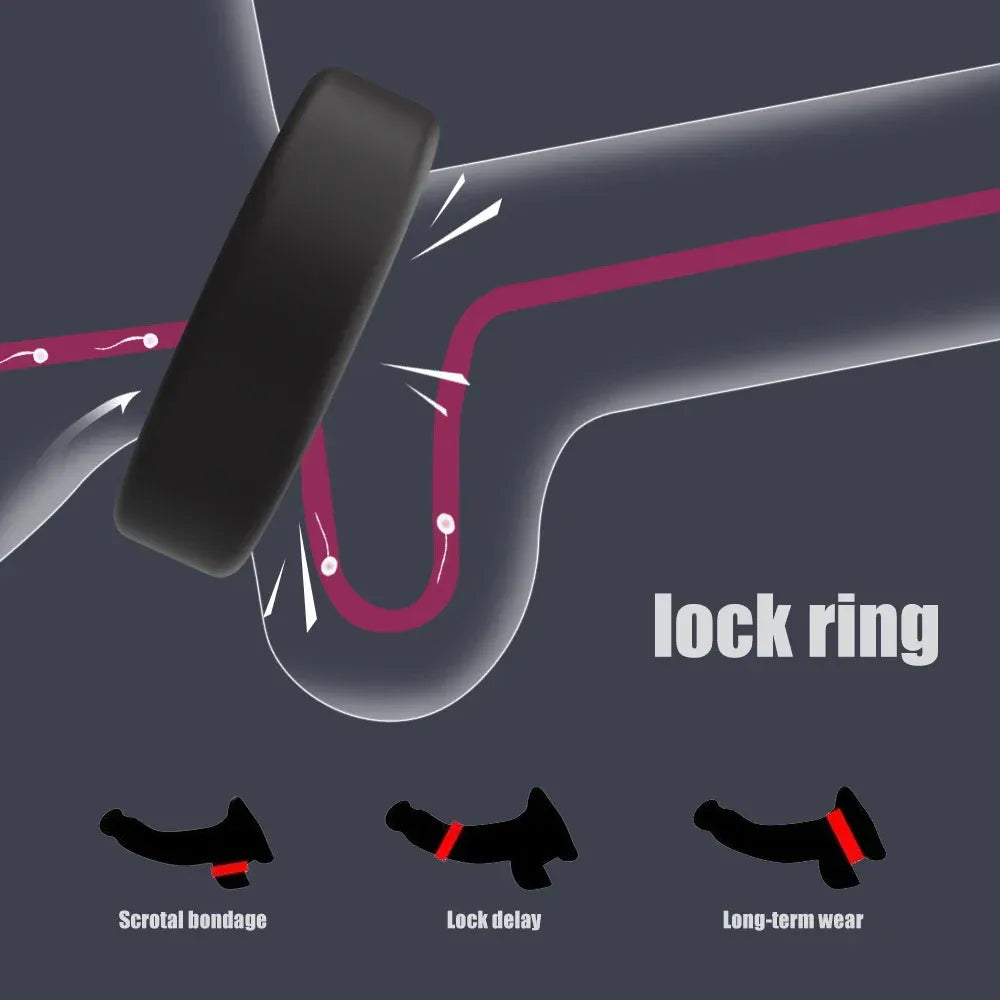 Silicone Cock Ring For Men Delay & Stretcher