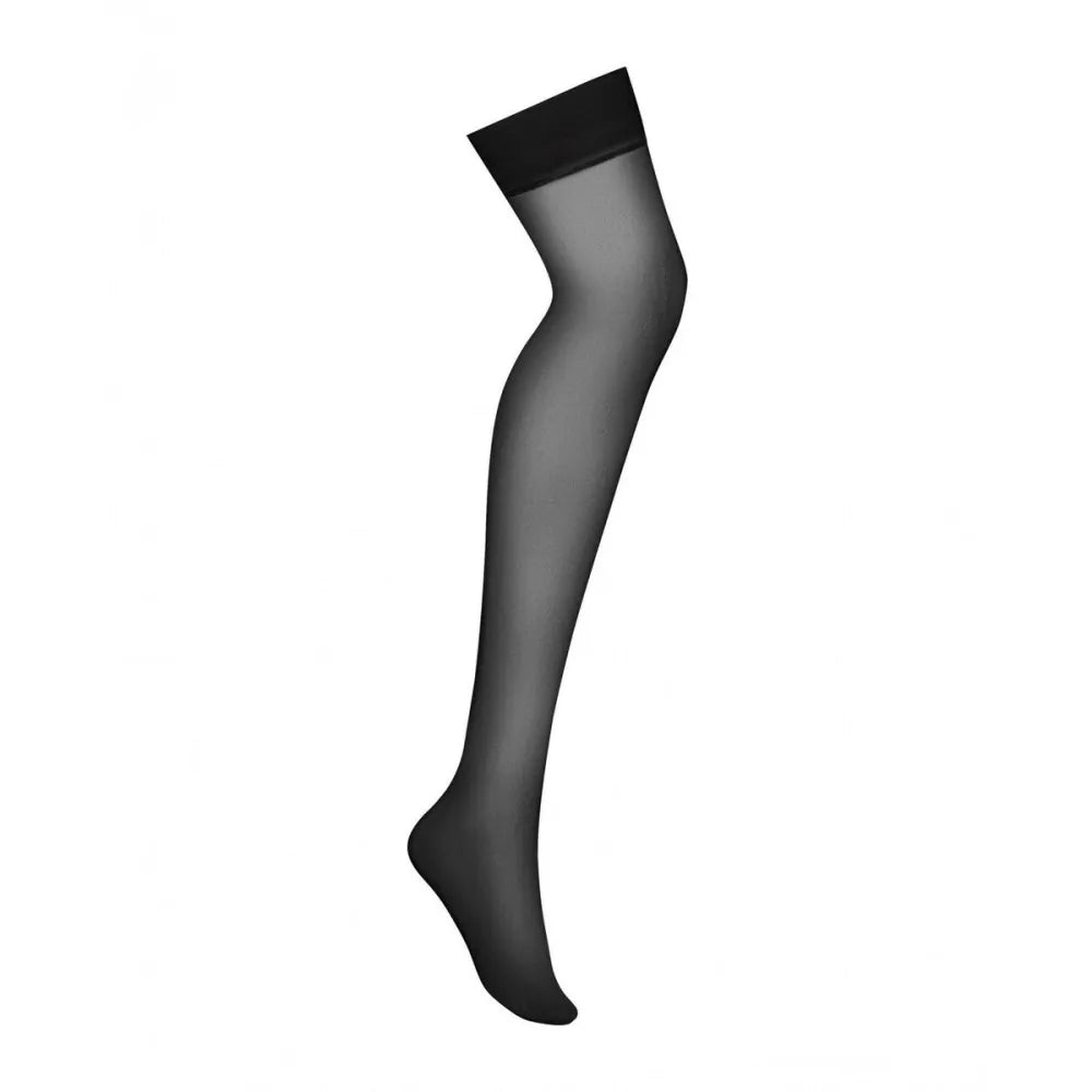 Stockings With Garter By Obsessive S800 Black L/Xl