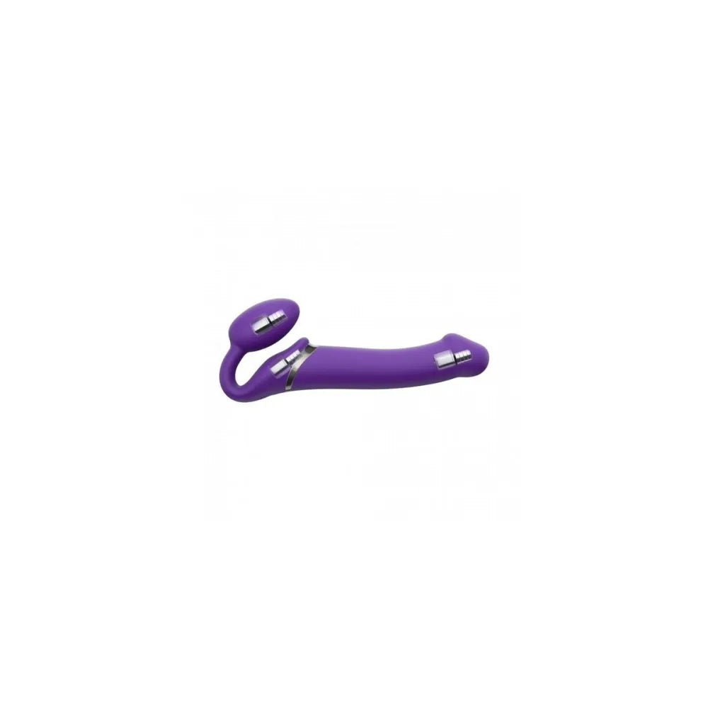 Vaculock Ultra Harness 2 Plug Vibrating By Straponme Purple
