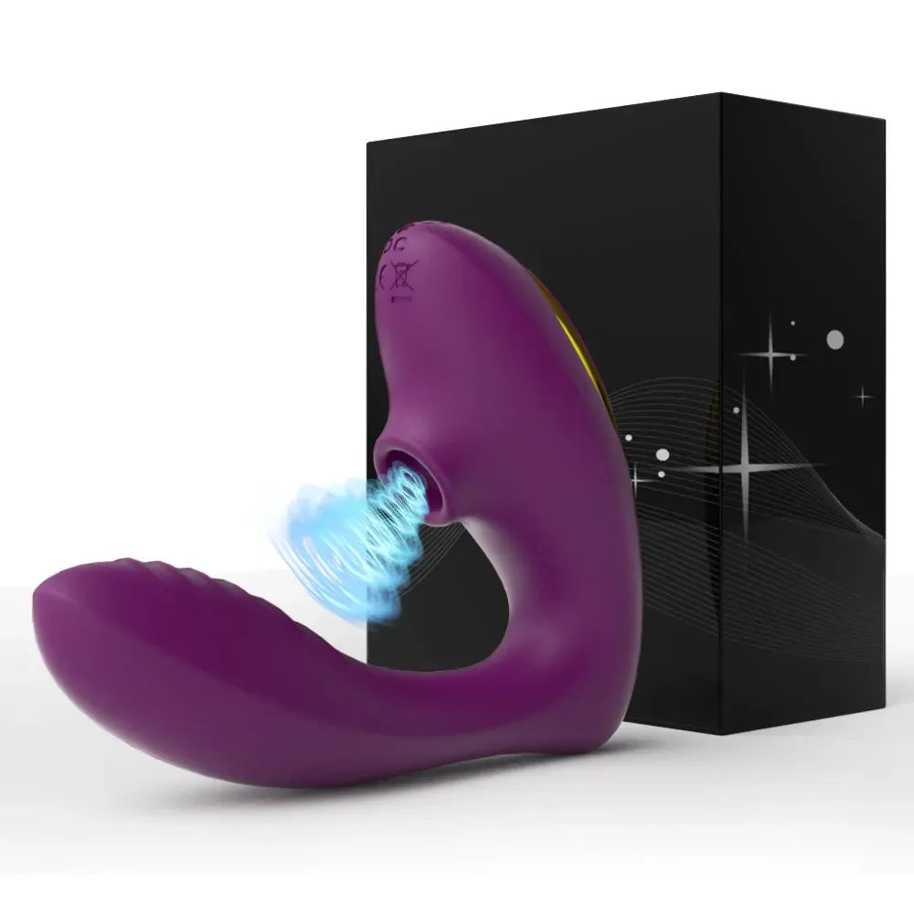Vibrating Suction Dildo for Women - Clitoris Stimulator