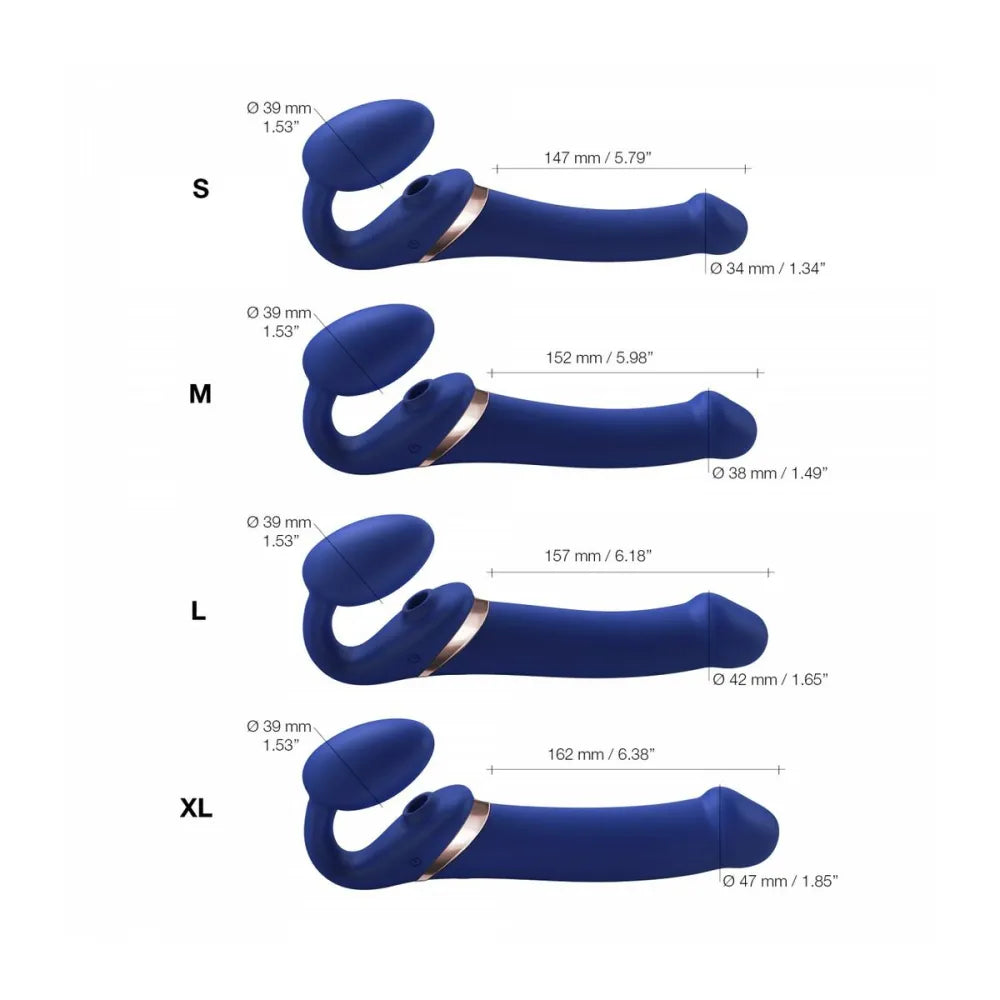 Vibrator By StrapOnMe 6017401 Blue L