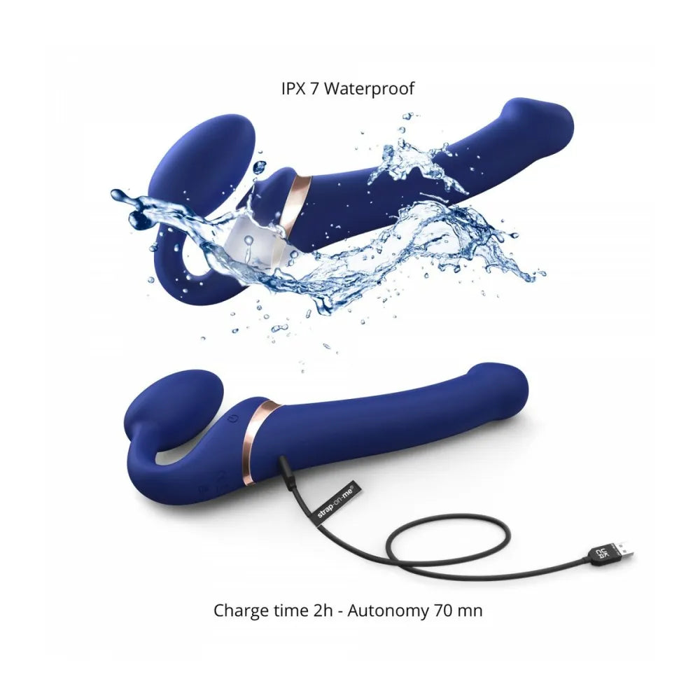 Vibrator By StrapOnMe 6017401 Blue L