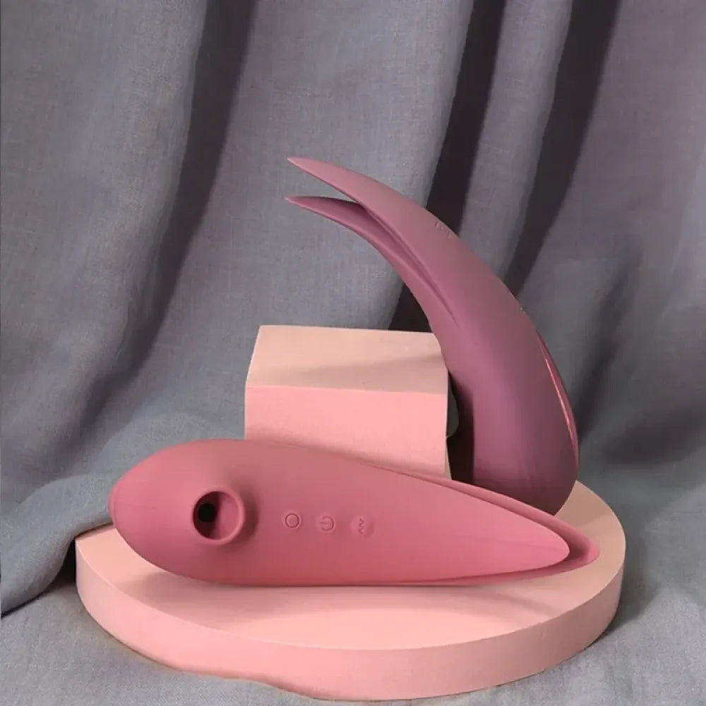 Waterproof Dual Stimulation Suction & Vibrator Women Clit