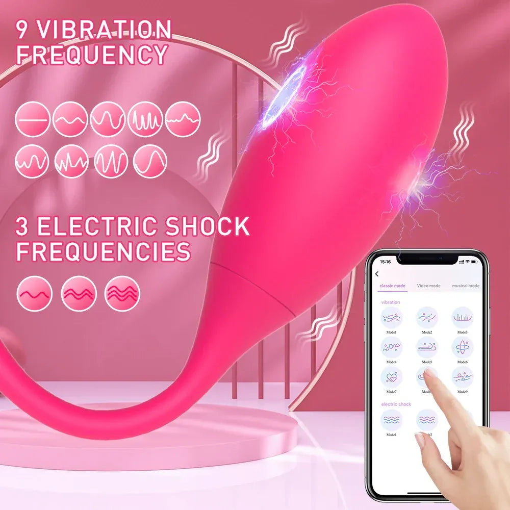 Wireless Electric Shock Egg Vibrator For Women