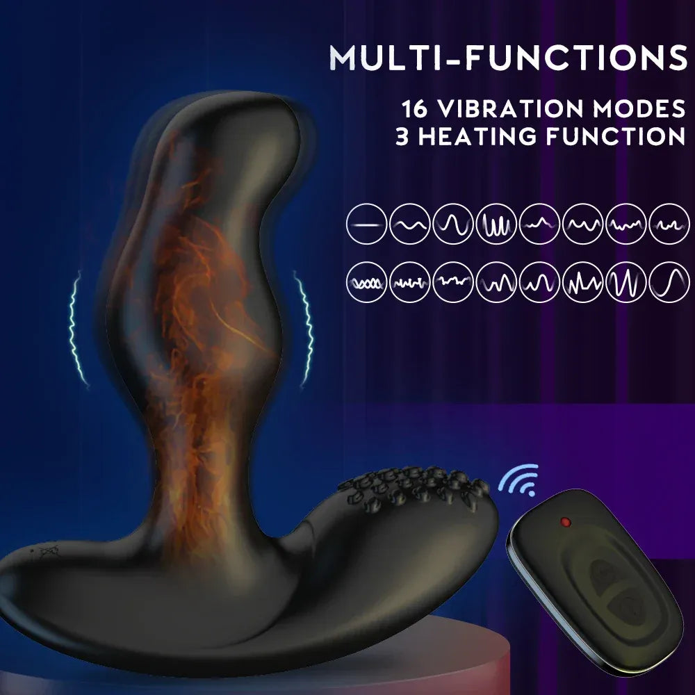 Wireless Prostate Vibrator For Men Remote Control Anal Plug