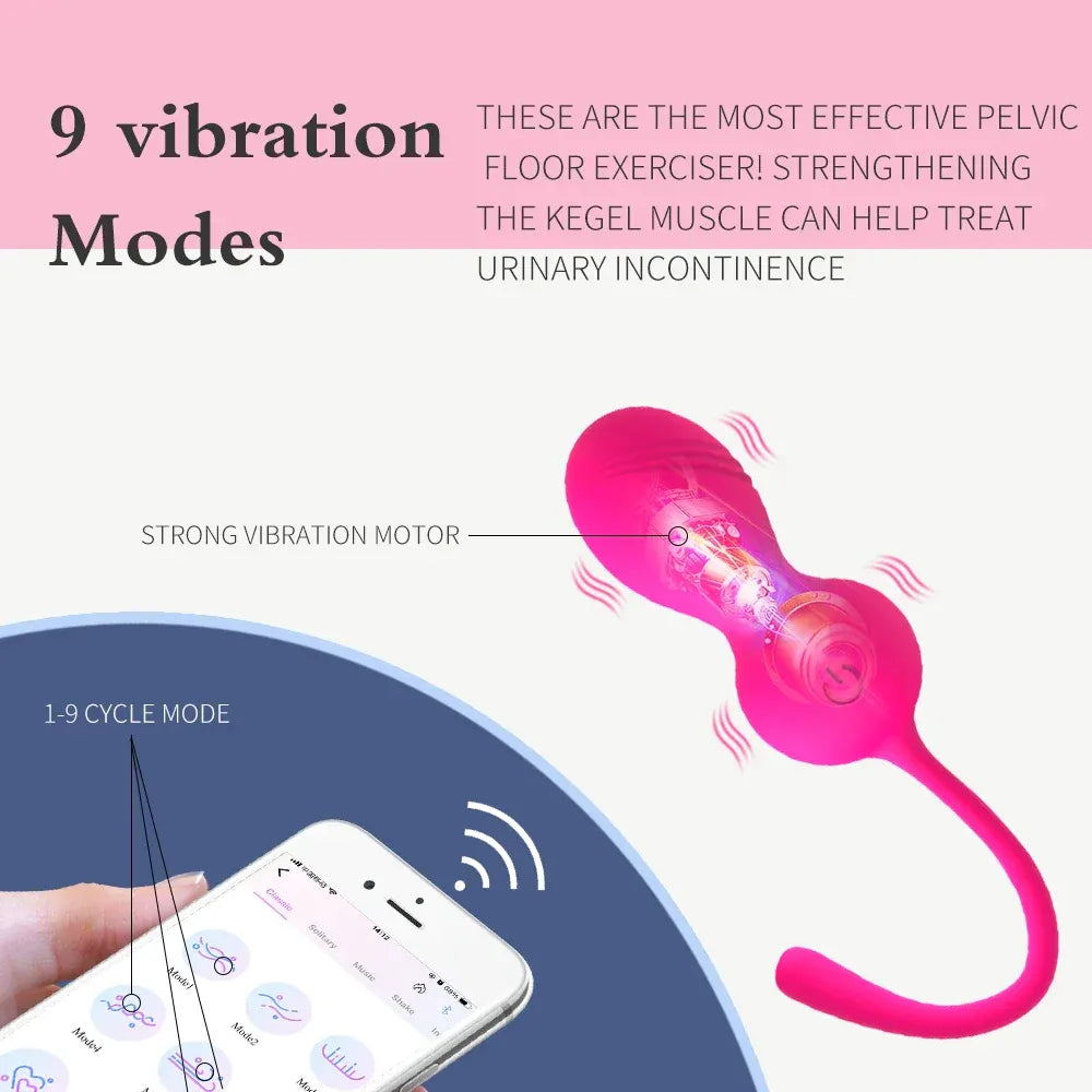 Wireless Vibrating Kegel Balls For Women